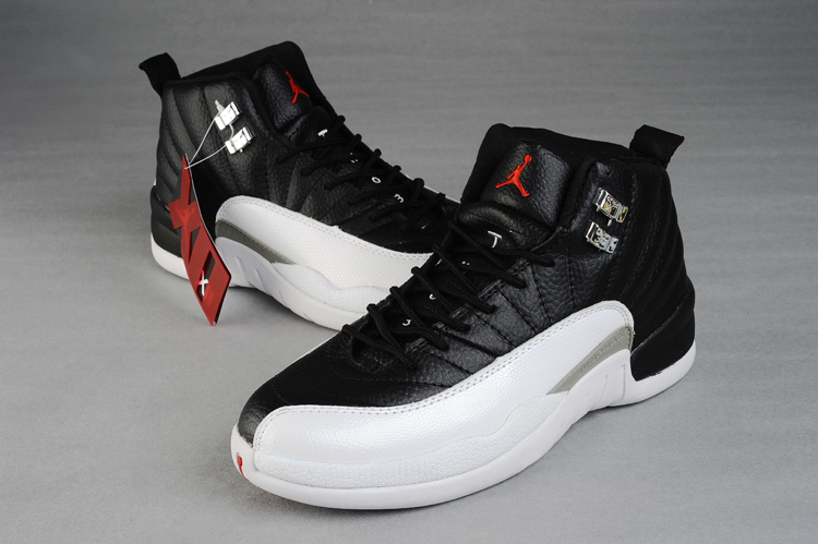 Air Jordan 12 Women Shoes Aaa Black/White Online